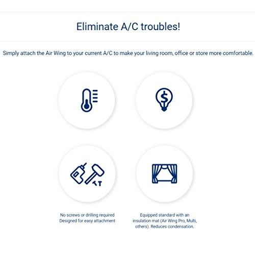 エアコン 風よけ 風除け ライン型 空調 風向調整 風向き エアーウィング スリット ダイアン・サービス 2台入り AW-12-021-02 |  | 07