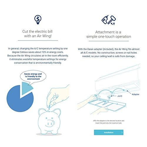 エアコン 風よけ 風除け ライン型 空調 風向調整 風向き エアーウィング スリット ダイアン・サービス 2台入り AW-12-021-02 |  | 08