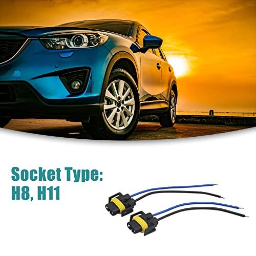 ACROPIX フォグライトランプ 車H8 H11電球ワイヤーハーネスソケット コネクター 延長アダプター ブラック 2個 |  | 01