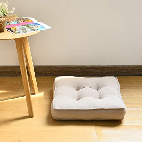 Baibu Home 座布団 クッション おしゃれ 綿100％ 厚め7cm 椅子 クッション 40cm角 ざぶとん かわいい フロア 床用 クッ |  | 01