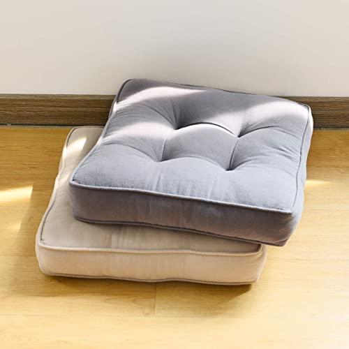 Baibu Home 座布団 クッション おしゃれ 綿100％ 厚め7cm 椅子 クッション 40cm角 ざぶとん かわいい フロア 床用 クッ |  | 05