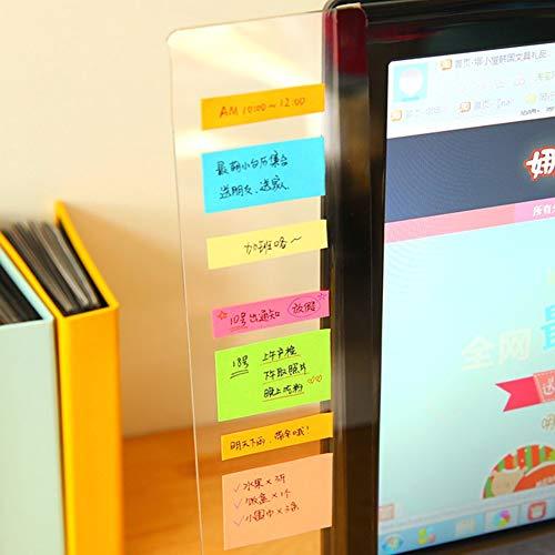 Bestmaple パソコンディスプレイ用 メッセージボード 2個 アクリル 透明ボード 携帯立てスタンド ルーラー 貼り付けボード メモスタン |  | 02