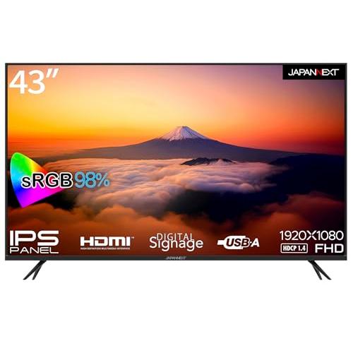 JAPANNEXT 43インチ モニター フルHD 1920x1080解像度 IPS
