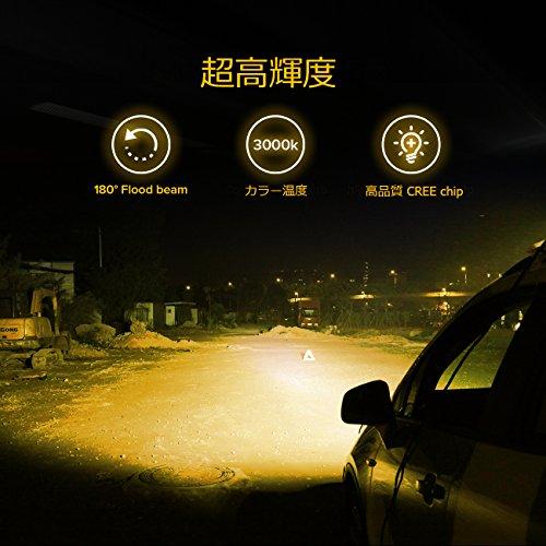 Chelhead LED作業灯 ５インチ フォグランプ バイク 72ｗ イエロー 12-24v 兼用 広角狭角一体 トラック 重機機械 ガレージ |  | 05