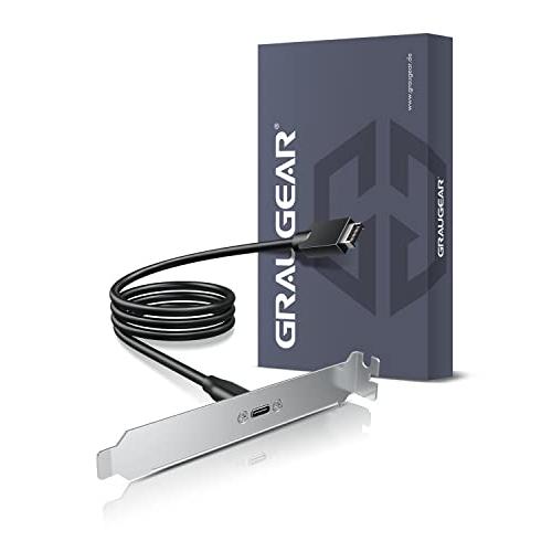 GRAUGEAR USB 3.2 Gen 2 フロントパネルヘッダー USB-C Type-C メス延長ケーブル パネルマウントネジ PCIブラ |  | 07
