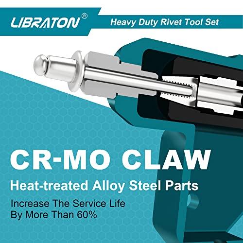 LIBRATON ヘビーハンドリベッターセット ブラインドリベット100本付 HSSドリルビット4本付属 アルミリベット 収納ケース付き |  | 05