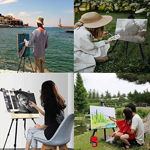 イーゼル メタルイーゼル AZAKBL 折りたたみ 軽量 高い安定性 高さ調節３段式 展示 装飾 看板 絵画 ポスター 収納袋付き |  | 05