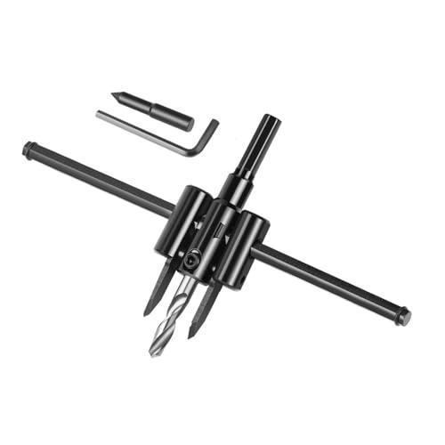 自由錐 自在錐 超硬合金 充電ドリル用 金属ウッドサークル穴のこぎり ビットカッター 調節可能 DIY工具 建材用 アクリル板 プラスチック 木 | 