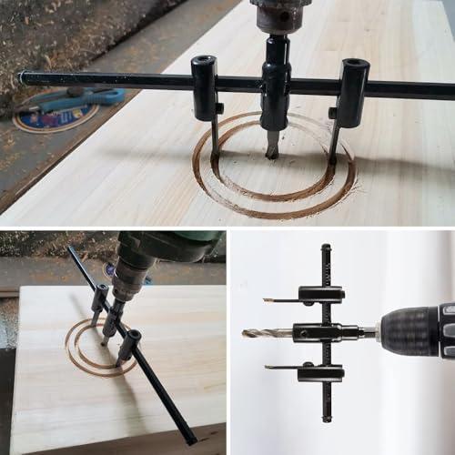 自由錐 自在錐 超硬合金 充電ドリル用 金属ウッドサークル穴のこぎり ビットカッター 調節可能 DIY工具 建材用 アクリル板 プラスチック 木 |  | 01