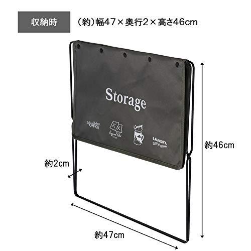 ベストコ 荷物置き 折りたたみ 幅47×奥行28×高さ37cm グレー セルフ・フロアーラック M 手荷物収納 ND-6125 |  | 03