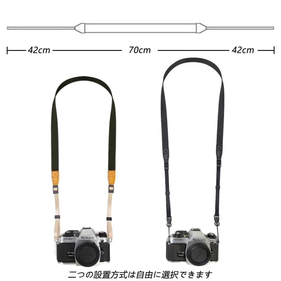 サムコス カメラ ショルダー ネック 長さ調節可能 カメラ ストラップ 一眼レフ コンパクトカメラ デジカメなど用 ブラック |  | 01