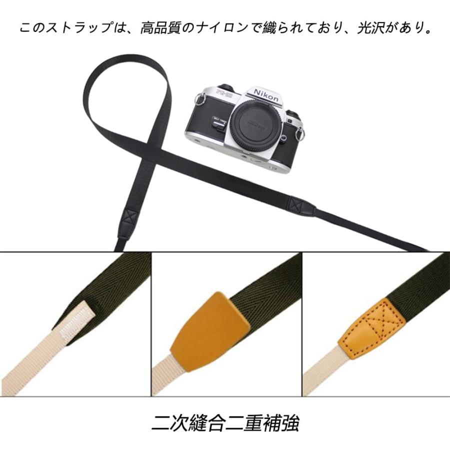 サムコス カメラ ショルダー ネック 長さ調節可能 カメラ ストラップ 一眼レフ コンパクトカメラ デジカメなど用 ブラック |  | 02