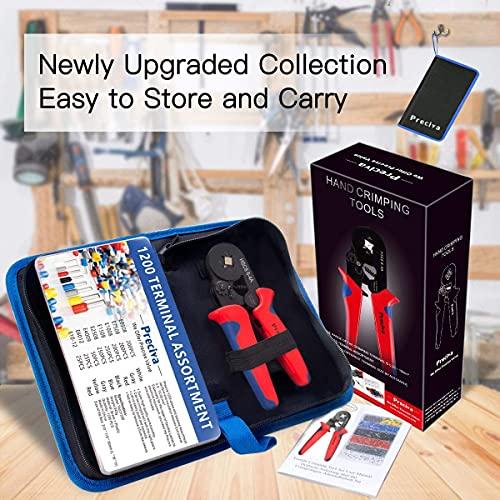 Preciva圧着ペンチツールセット フェルール圧着工具 0.25-10mm2調整可能 1200 PCS フェルール端子付き |  | 01