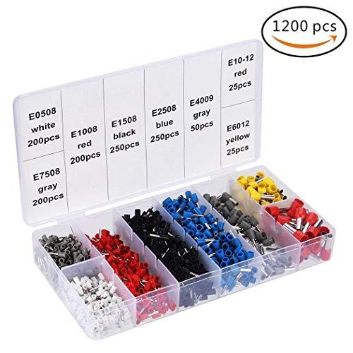 Preciva圧着ペンチツールセット フェルール圧着工具 0.25-10mm2調整可能 1200 PCS フェルール端子付き |  | 05