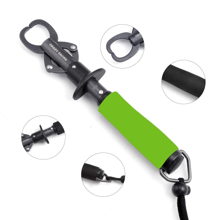 CRAZY SHARK フィッシュグリップ フィッシュキャッチャー 魚掴み器 魚つかみ 軽量 フィッシュグリッパー ステンレス 多機能ツール 携 |  | 02