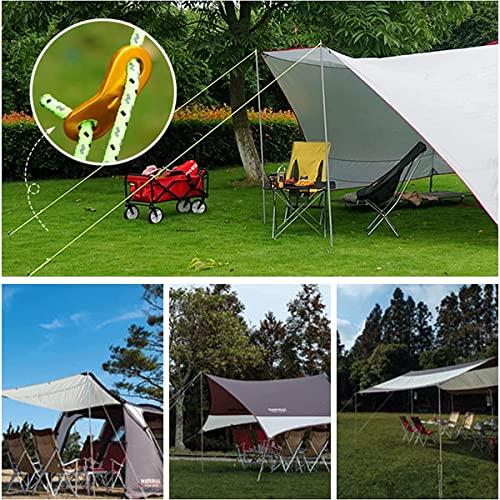 サムコス アルミニウム 自在金具 ロープ長さ調整 アウトド アキャンプ テント 5ｍｍまで対応 20個セット 収納用ワイヤーホルダー付 （ゴール |  | 05