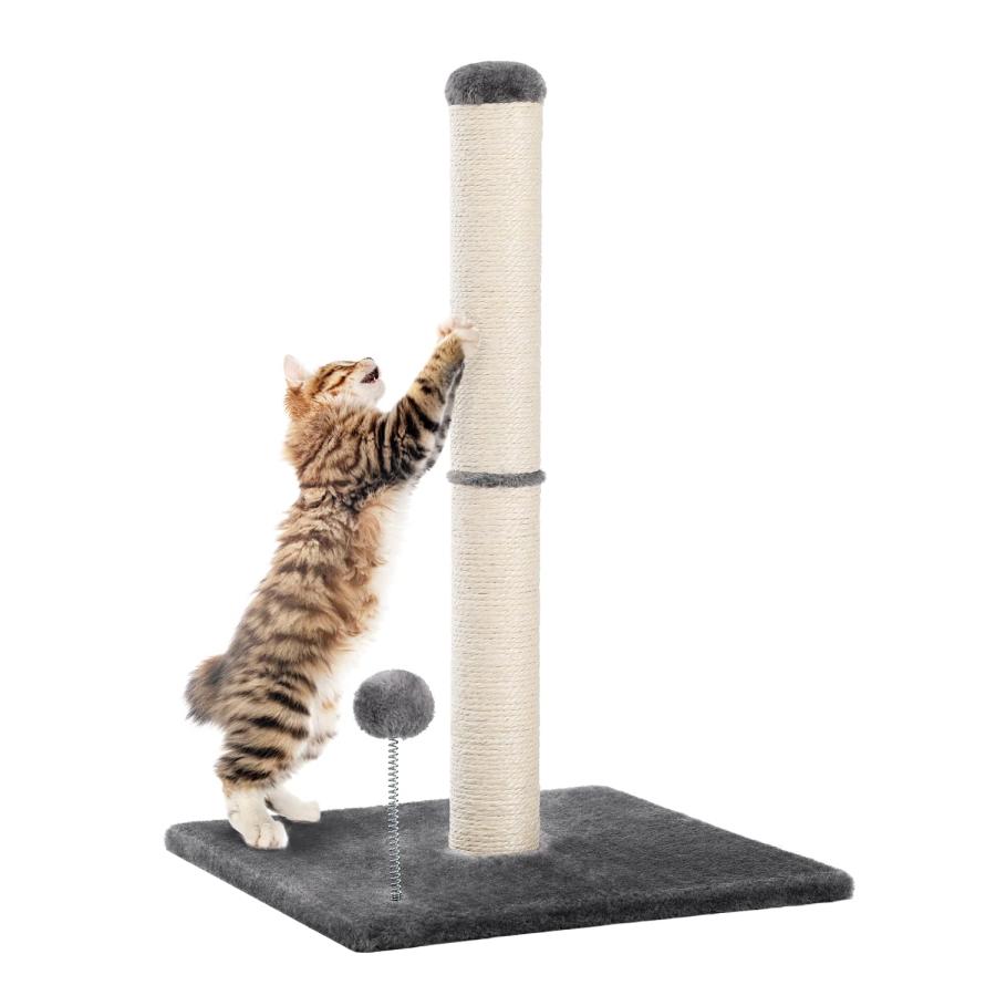 PAWZ Road 猫 爪研ぎ 全面麻紐 爪研ぎポール 棒 高い 縦型 猫の爪研ぎ サイザル麻紐 人気 シンプル 大型 交換 別売り可能 爪とぎ | 