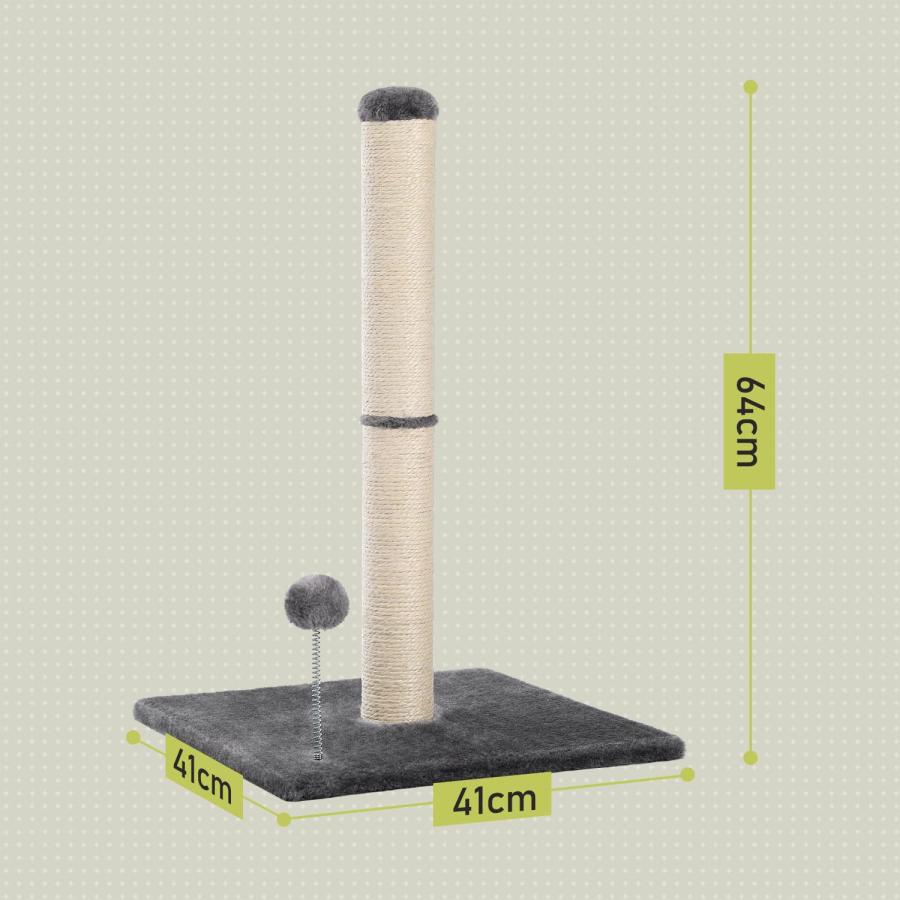 PAWZ Road 猫 爪研ぎ 全面麻紐 爪研ぎポール 棒 高い 縦型 猫の爪研ぎ サイザル麻紐 人気 シンプル 大型 交換 別売り可能 爪とぎ |  | 05