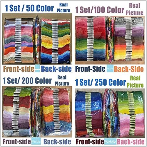 Ｙヤクニタツ コットン 刺繍糸 刺しゅう糸 初心者 カラフル 縫い糸 手芸用糸 高質量 多色鮮やかな縫い糸 クロスステッチ 刺繍セット ミサンガ |  | 03