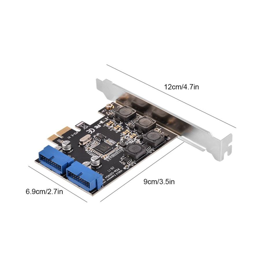 Anauto pcieカードUSB 3.0 PCI-E PCI-Express to 内部usb2ポート 転送速度最大5Gbps 低発熱、高速、 |  | 06