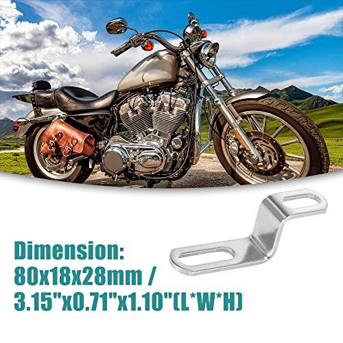 ACROPIX オートバイの排気マフラーパイプ 取り付けクランプ ブラケットツール Zタイプ ユニバーサル シルバートーン 1個 |  | 01