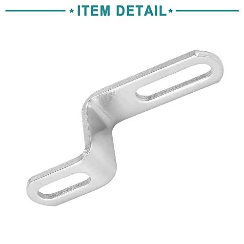 ACROPIX オートバイの排気マフラーパイプ 取り付けクランプ ブラケットツール Zタイプ ユニバーサル シルバートーン 1個 |  | 05