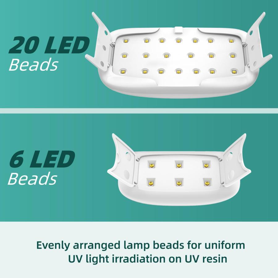 ISTOYO レジン用 UVライト 48W 大型 2波長 UVレジンライト ポータブル UVランプ 樹脂硬化用 UVレジンキット レジン用品 U |  | 03