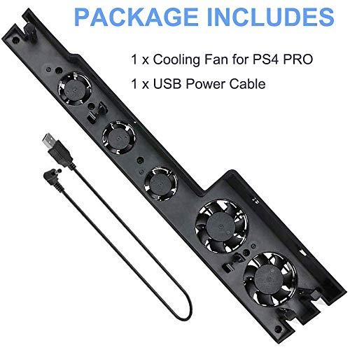 【互換品】 Linkhood PS4 PRO用冷却ファン USB外部クーラー 5ファン ターボ温度制御冷却ファン Sony PlayStation P |  | 06