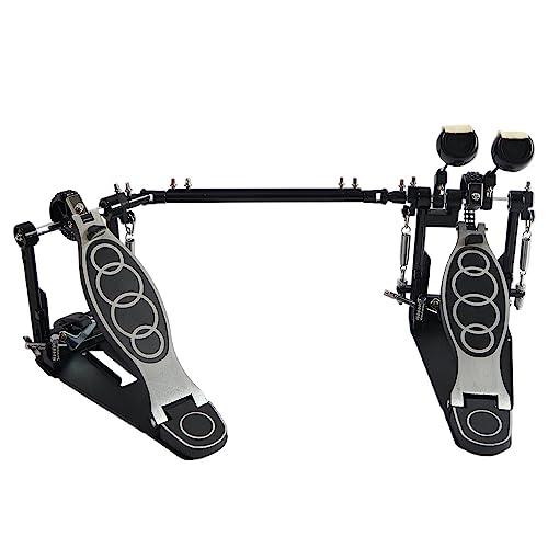 ツインペダル ダブルベースペダル ダイレクトドライブ式 バスドラムキック用 フットペダル付 滑り止めグリル設計 ツインドラムペダル 調節可能 パ | 