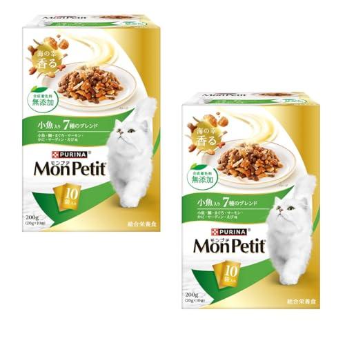 モンプチ ボックス 小魚入り７種のブレンド小魚・鯛・まぐろ・サーモン・かに・サーディン・えび味 ２００ｇ×2 | 