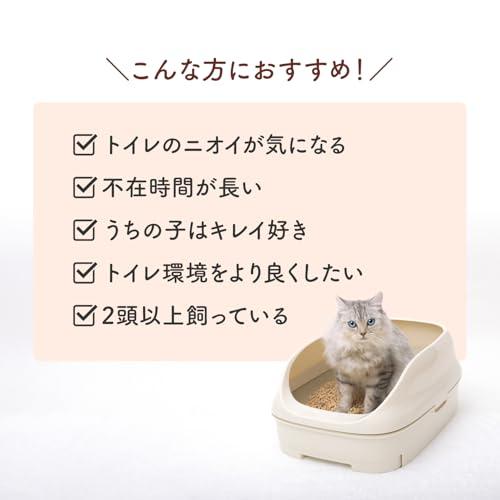 ニャンとも清潔トイレ 消臭力 監修 ニオイキャッチ成分配合 消臭プロフェッショナル 脱臭・抗菌チップ 猫砂 小さめの粒4.4L システムトイレ |  | 02