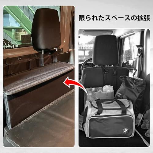 Sporacingrts スズキ ジムニー＆シエラ（JB64/JB74）専用 ヘッドレスト収納ボックス リアシートアームレスト付きマルチ収納テー |  | 04