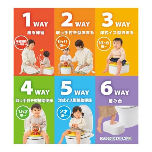 アガツマAGATSUMA アンパンマン 6WAYおまる おしゃべり＋メロディ付き2024 |  | 08