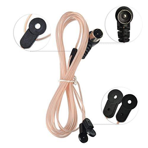 BTtime Fコネクター 75オーム Ohm T型/Y型 室内 ダイポール アンテナ 高性能 高感度 FMラジオアンテナ ステレオ レシーバー |  | 03