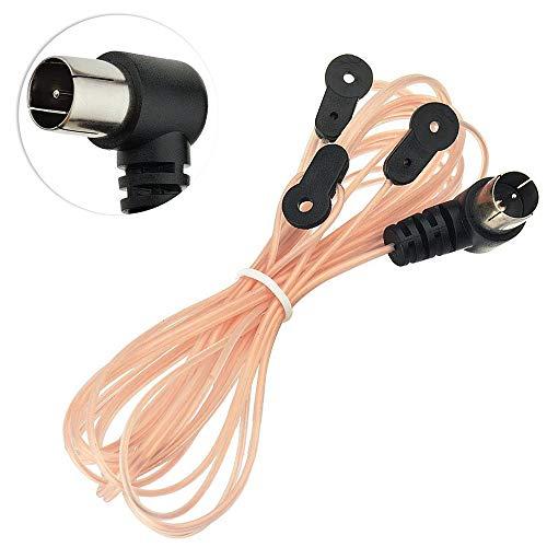 BTtime Fコネクター 75オーム Ohm T型/Y型 室内 ダイポール アンテナ 高性能 高感度 FMラジオアンテナ ステレオ レシーバー |  | 06