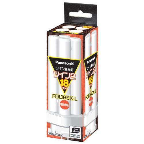 Panasonic ツイン2蛍光灯 18形電球色 FDL18EX-L ２箱セット Amazon | パナソニック ケース販売 10個セット コンパクト形蛍光