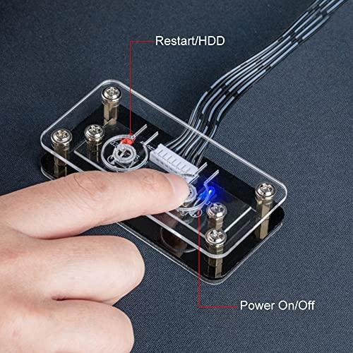 PCケース用 電源ボタン PC電源代替えボタン 接触不良時代替用 PC電源スイッチ 外付け電源ボタン デスクトップコンピューターケース用 パソコ |  | 01