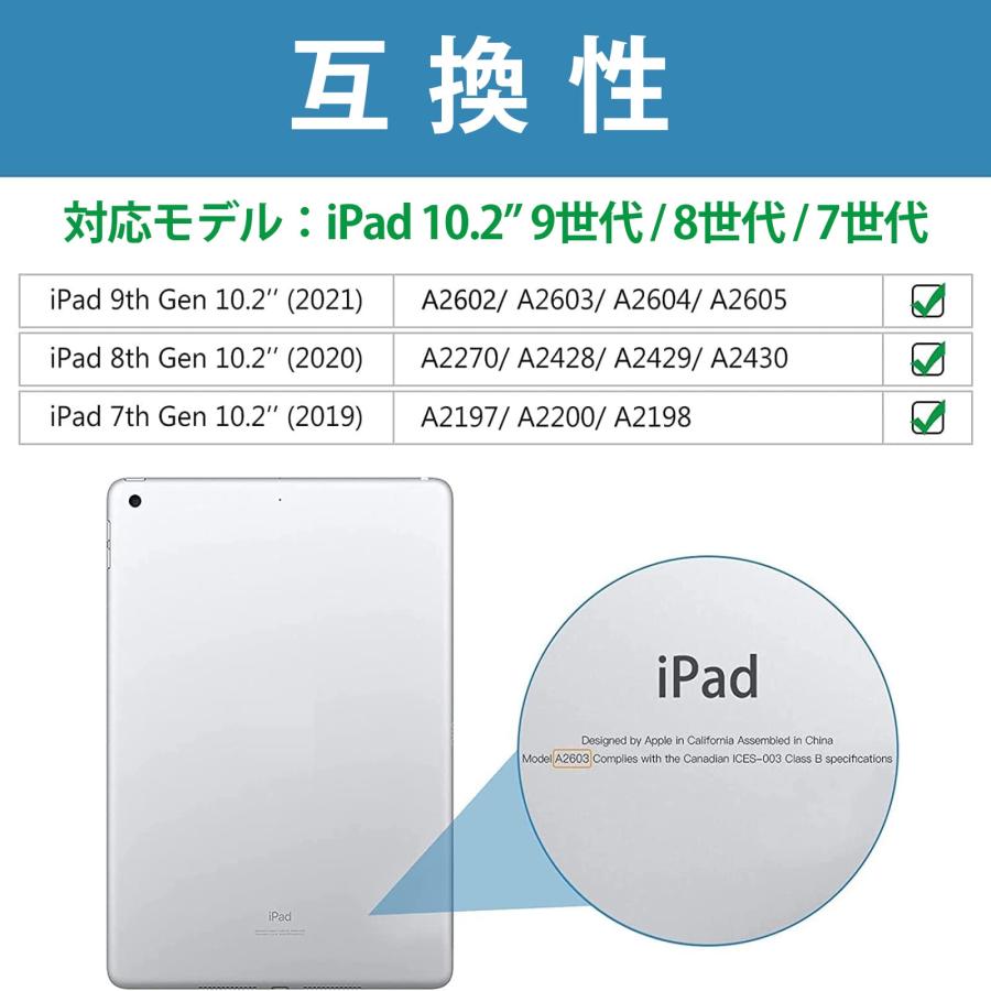ProCase iPad 9/8/7 ショルダーケース 10.2”肩掛け式 耐衝撃カバー（2021 2020 2019 ペン収納 360°回転ス |  | 01