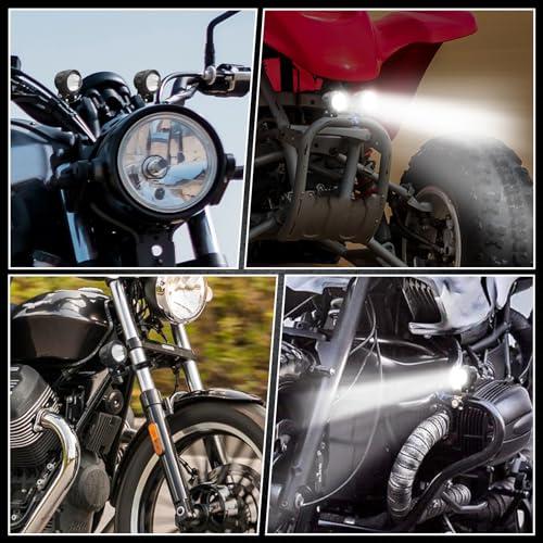 Aoling バイク フォグランプ、バイク フォグランプ LED カットライン、バイク サブライト、バイク ヘッドライト 補助灯、黄色 白色 2 |  | 06