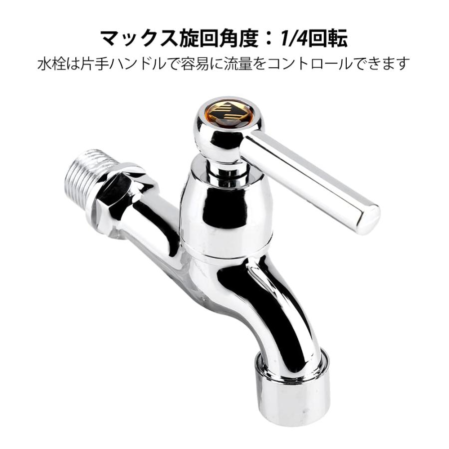 TOPINCN 万能 水栓 蛇口 手洗いボウル用 シングルレバーワンホール水栓 洗面台 水道 蛇口 洗濯機水栓/浴室用02 |  | 03