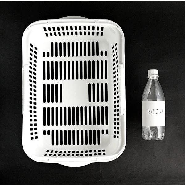 バスケット 持ち手付 ４４．５×３０×高さ１３．５ｃｍ ホワイト サンテール |  | 01