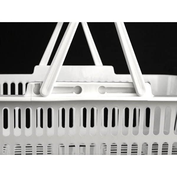 バスケット 持ち手付 ４４．５×３０×高さ１３．５ｃｍ ホワイト サンテール |  | 05