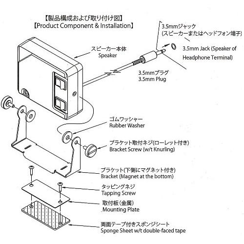Comet CSP-60 コメット 通信用小型モービルスピーカー |  | 03