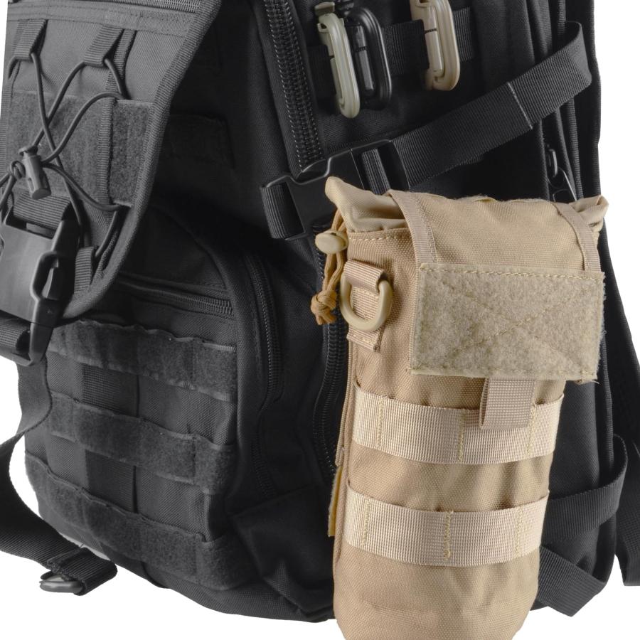 Azarxis 水筒ポーチ ボトル用ポーチ ナイロンボトルケース MOLLEシステム モール対応 タクティカル EDCポーチ ハンディポーチ ペ |  | 06