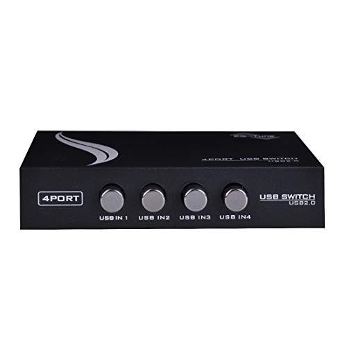 ES-Tune USB 2.0切替器 USB切替器 手動 2.0対応 PC4台用 4入力1出力 4ポート切替器 プリンタなどを共有 小型 軽量 |  | 03