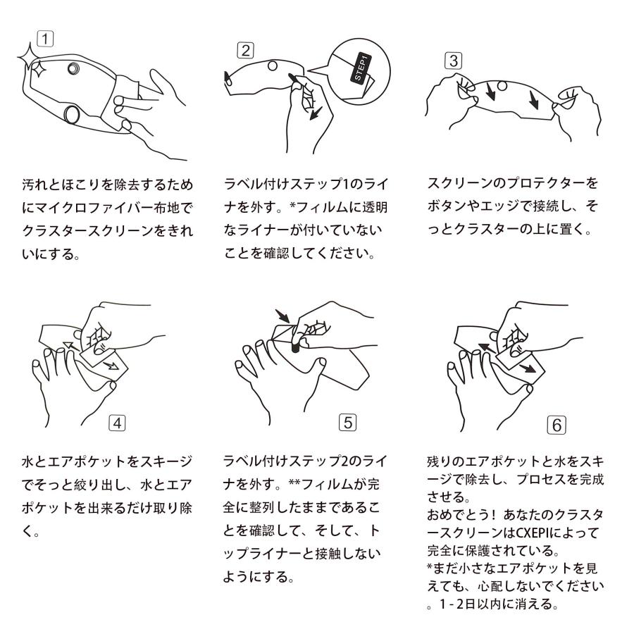 CXEPI Z650RS 2021 2022 2023 ダッシュボード/計器クラスタ スクリーンプロテクター X 2 |  | 06