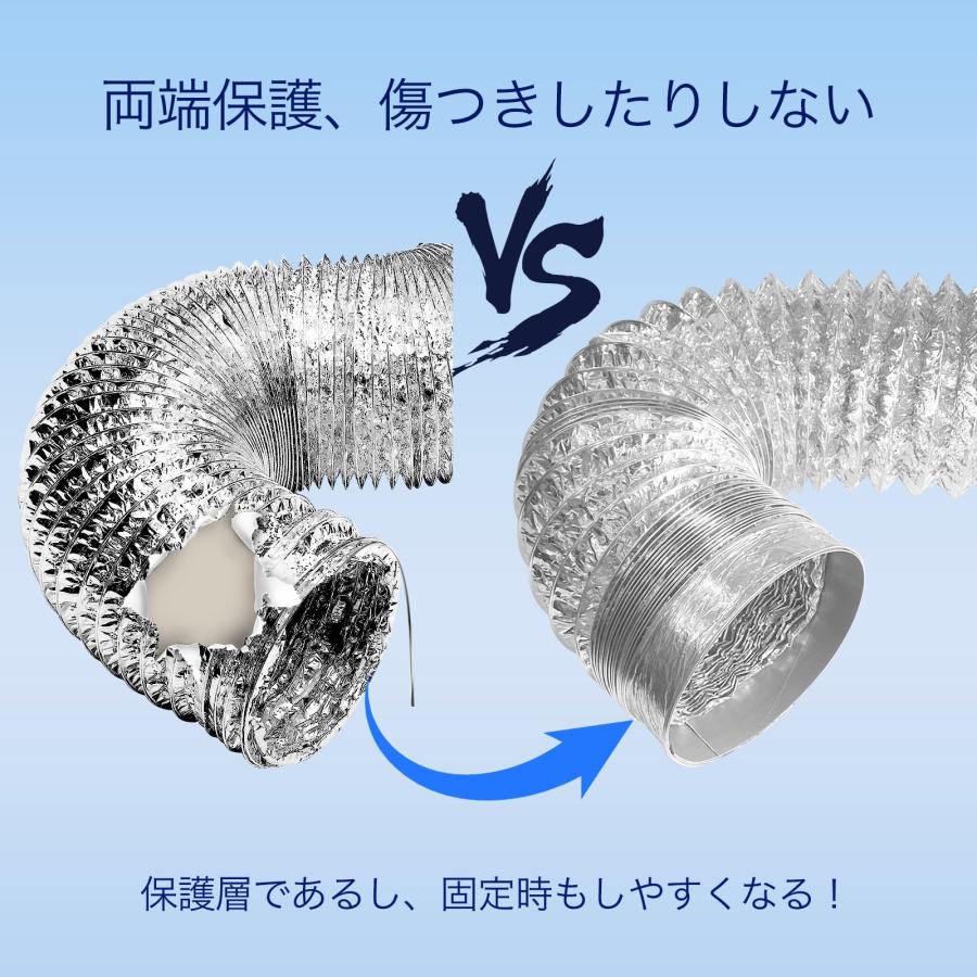 Hon&Guan フレキシブルダクト 換気用 ダクトホース アルミホース Hon&Guan フレキシブルダクト 換気用 ダクトホース アルミホース