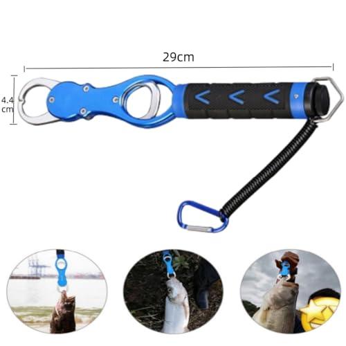 フィッシュグリップ 魚掴み器 計量機能付き 360度水平回転式 滑り止め