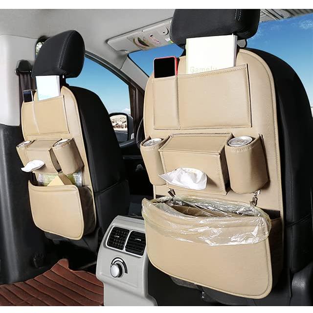 JEYODA車用シートバックポケット-車 隙間 収納-ドリンクホルダー 車 後部座席 収納 多機能収納バッグ 耐久性 子供用品車 取り付け簡単 | 
