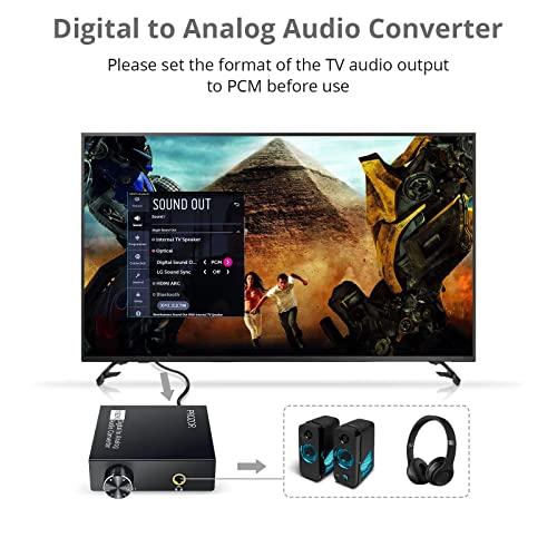 PROZOR 192kHz デジタル to アナログ 音声変換器 光デジタル to 3.5mm音声変換器 音量調整でき 音声アンプチップ搭載 T |  | 04